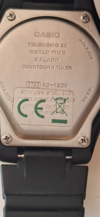 Reloj Casio Analógico Digital Plata Negro