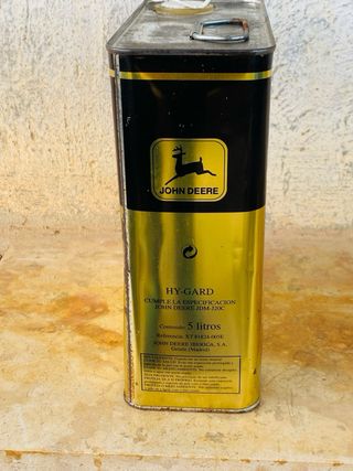 JOHN DEERE ACEITE MOTOR LATA ANTIGUA ESPAÑA retro