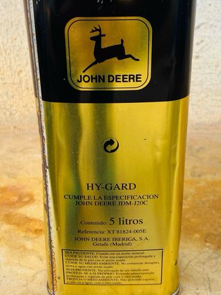 JOHN DEERE ACEITE MOTOR LATA ANTIGUA ESPAÑA retro