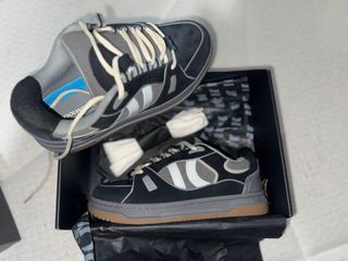 Zapatos Coolway Hombre Negro/Gris