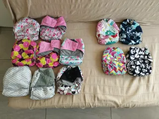 Lote de Pañales de Tela Reutilizables Variados