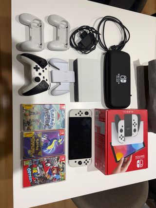 Nintendo Switch OLED + 3 Juegos