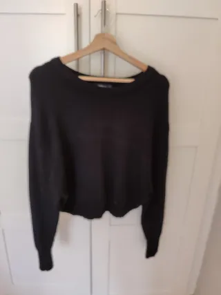 Jersey Zara punto negro Talla M