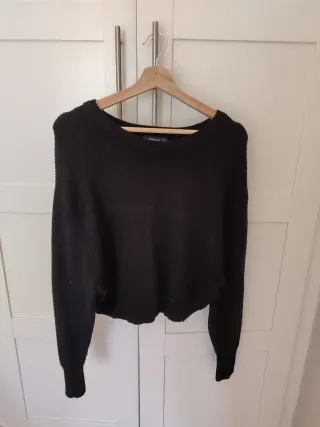 Jersey Zara punto negro Talla M
