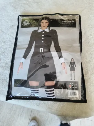 Disfraz Miércoles Addams Talla M