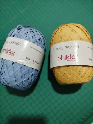 2 ovillos de rafia Phildar
