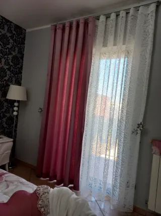 Tenda con mantovana e tris centri