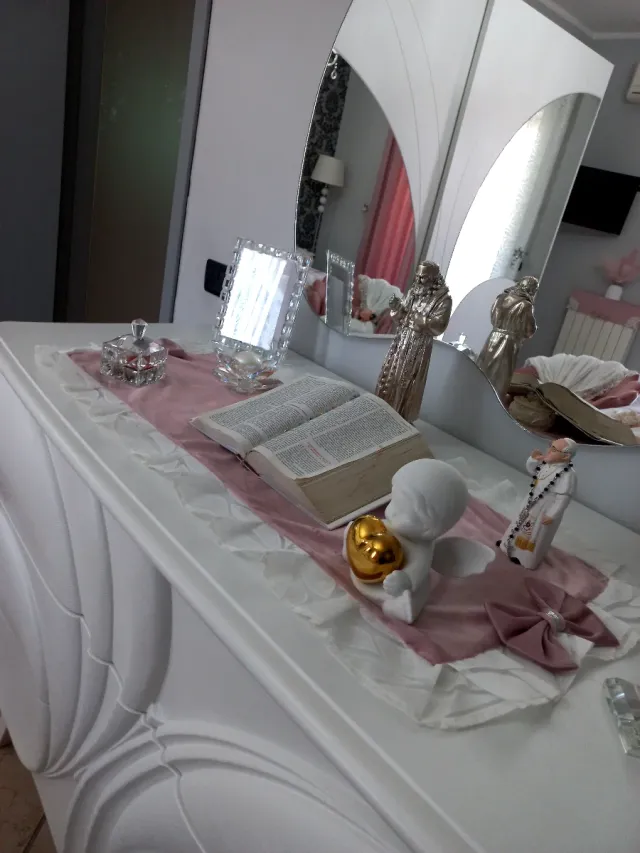 Tenda con mantovana e tris centri