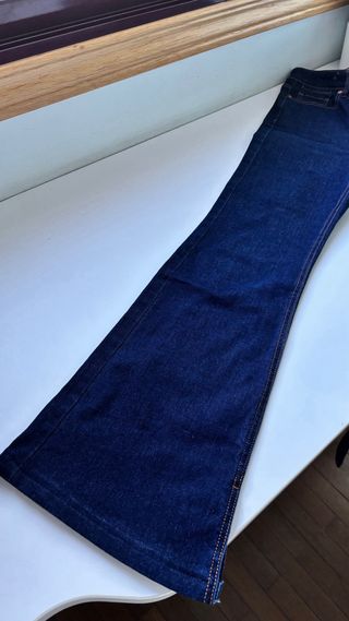 Pantalón campana azul marino