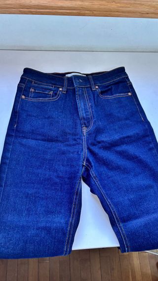 Pantalón campana azul marino