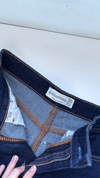 Pantalón campana azul marino