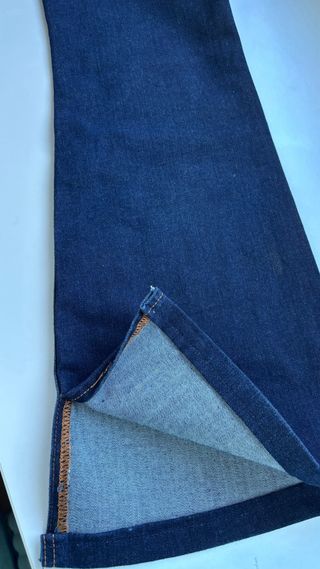 Pantalón campana azul marino