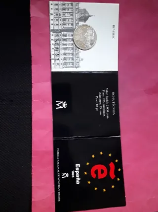 2000 PESETAS PLATA 1995 CARTERA FNMT.NUEVA
