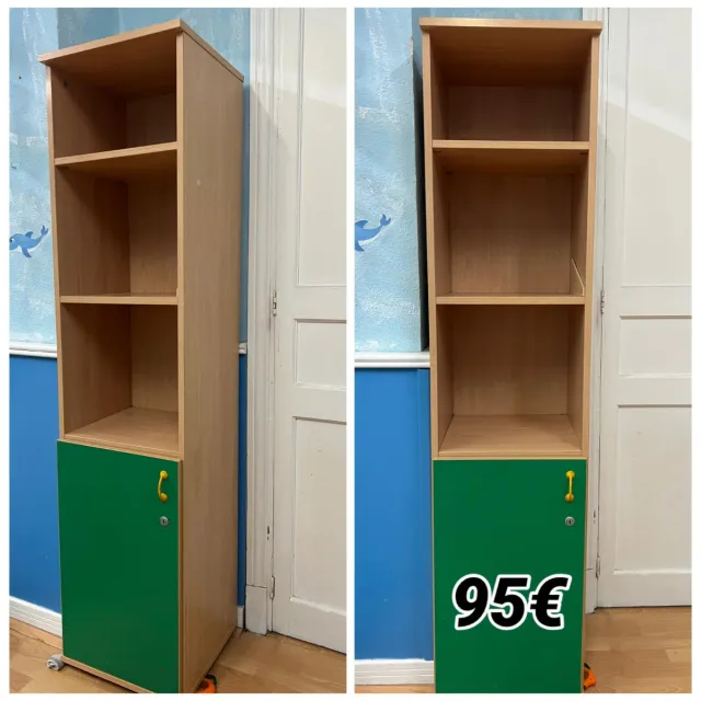 Mueble casilleros madera 5 unidades