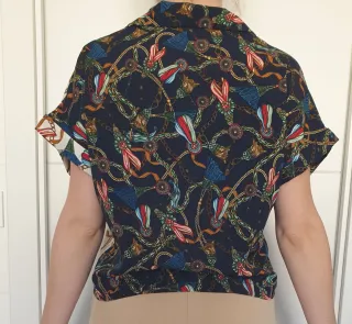 Blusa estampada mujer