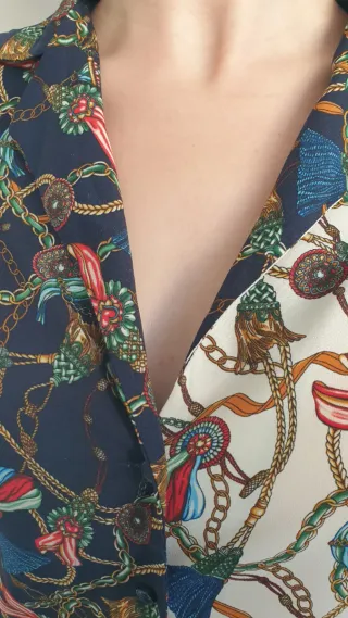 Blusa estampada mujer