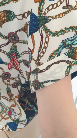 Blusa estampada mujer