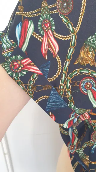 Blusa estampada mujer