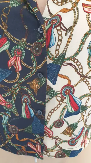 Blusa estampada mujer