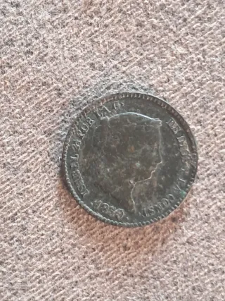10 céntimos de real Isabel ii