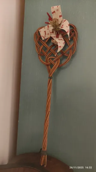 Battipanni vimini vintage anni '60