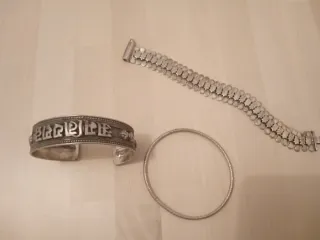 Lotto 3 bracciali in argento