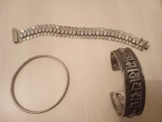 Lotto 3 bracciali in argento