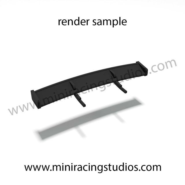 Alerón 3D Peugeot 208 Scaleauto Flex o plástico