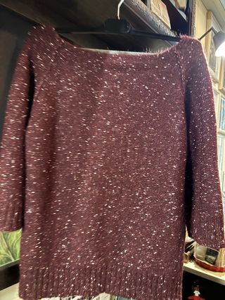 Jersey de lana multicolor , talla M