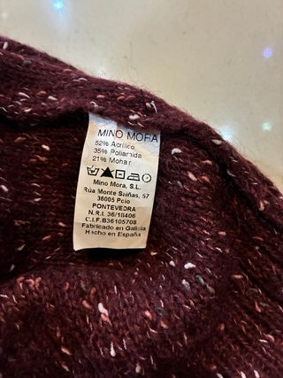 Jersey de lana multicolor , talla M