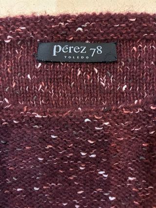 Jersey de lana multicolor , talla M