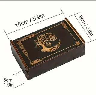 Caja Mística Tarot Árbol Vida Luna
