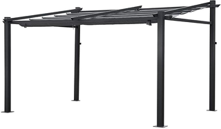 Pergola a Parete 3x4 m Struttura in Alluminio Grig
