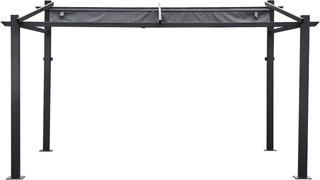 Pergola a Parete 3x4 m Struttura in Alluminio Grig