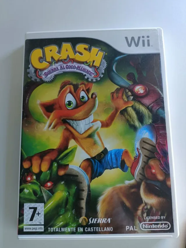 Juego wii Crash Bandicoot Guerra al Coco Maníaco