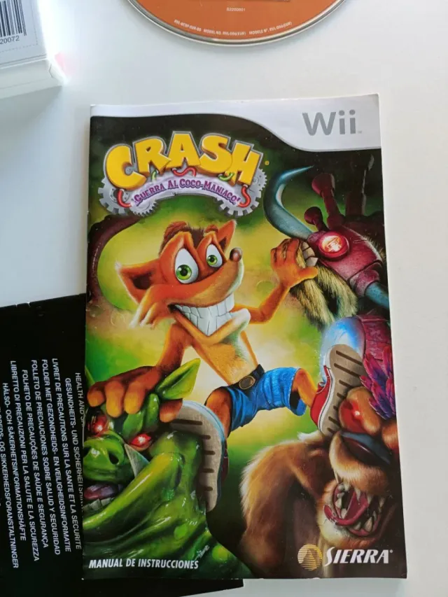 Juego wii Crash Bandicoot Guerra al Coco Maníaco
