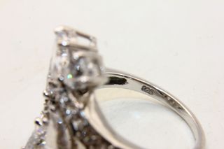 Stupendo anello argento pietre CZ