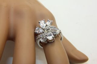 Stupendo anello argento pietre CZ