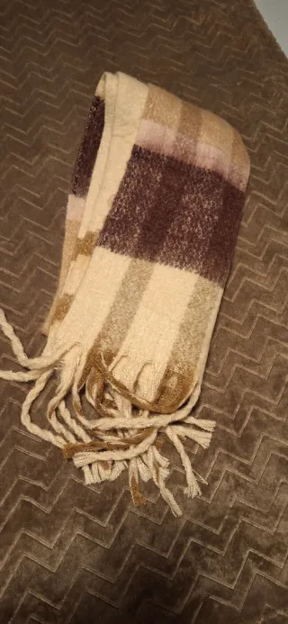 Sciarpa Barbour Beige e Viola