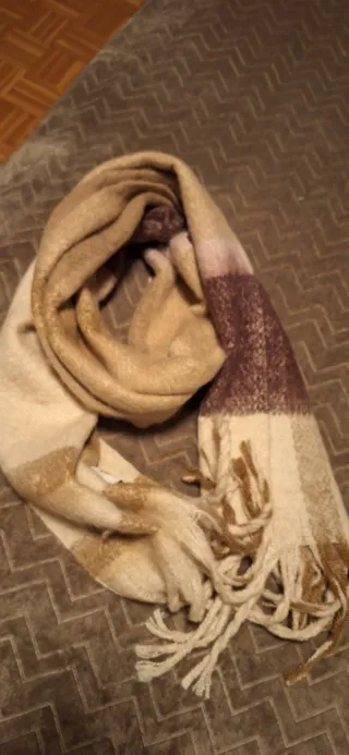 Sciarpa Barbour Beige e Viola