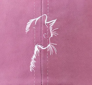 Berretto donna con stampa gatto