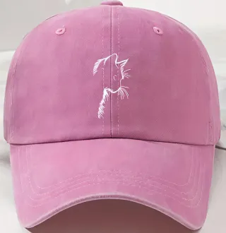 Berretto donna con stampa gatto