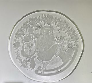 Piatto Natalizio 37cm Babbo Natale