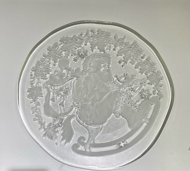 Piatto Natalizio 37cm Babbo Natale