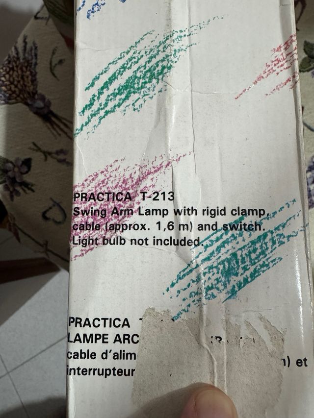 Lampada da tavolo snodabile nera