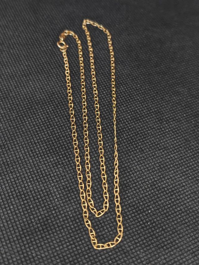 Catena in oro 18k con barra forzata. 051-02-00464