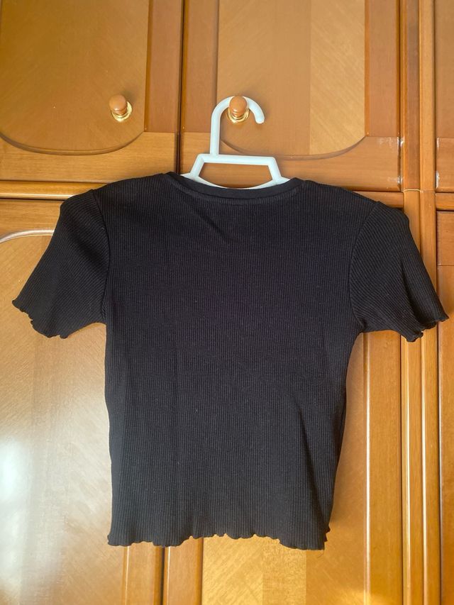 Camiseta Pull&Bear negra manga corta