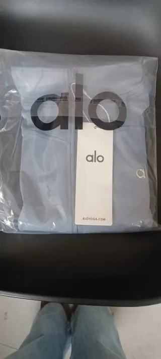 Chaqueta Alo Yoga Mujer Azul/Gris