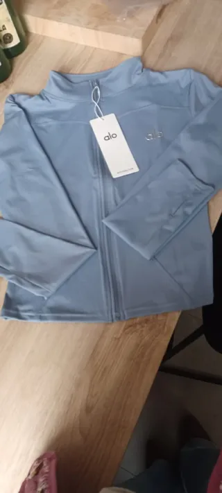 Chaqueta Alo Yoga Mujer Azul/Gris