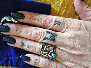 Anillos Acero y Plata Talla 8